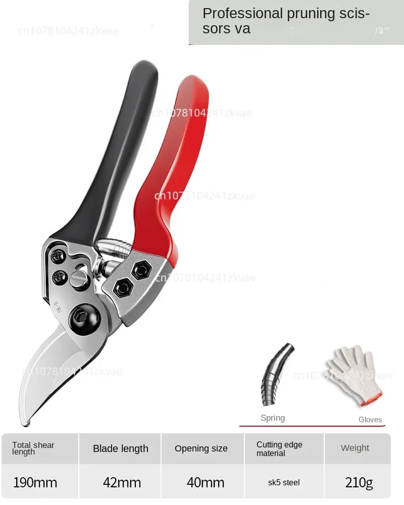 Sharp garden scissors for pruning and pruning of trees