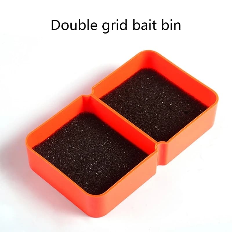 Q39E Portable Breathable Fishing Live Baits Container Holder Box Worms Lures Storage Earthworm for Case