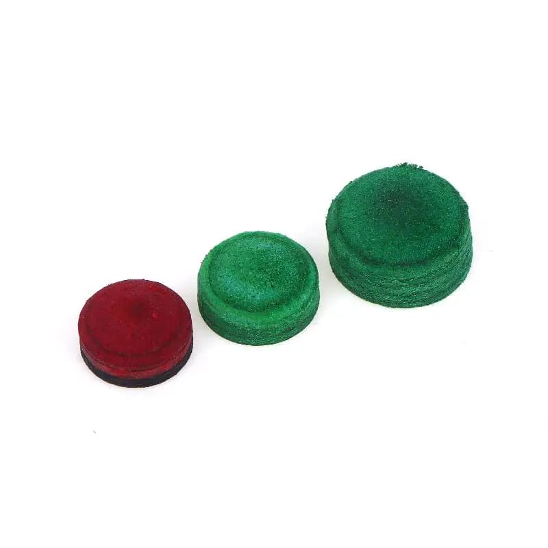 1/3/5 Pezzi Puntali Professionali per Stecca da Biliardo/Snooker in Pelle Multistrato Rossa/Nera/Verde da 11mm 12mm 14mm, Accessori per Biliardo a Nove Palle
