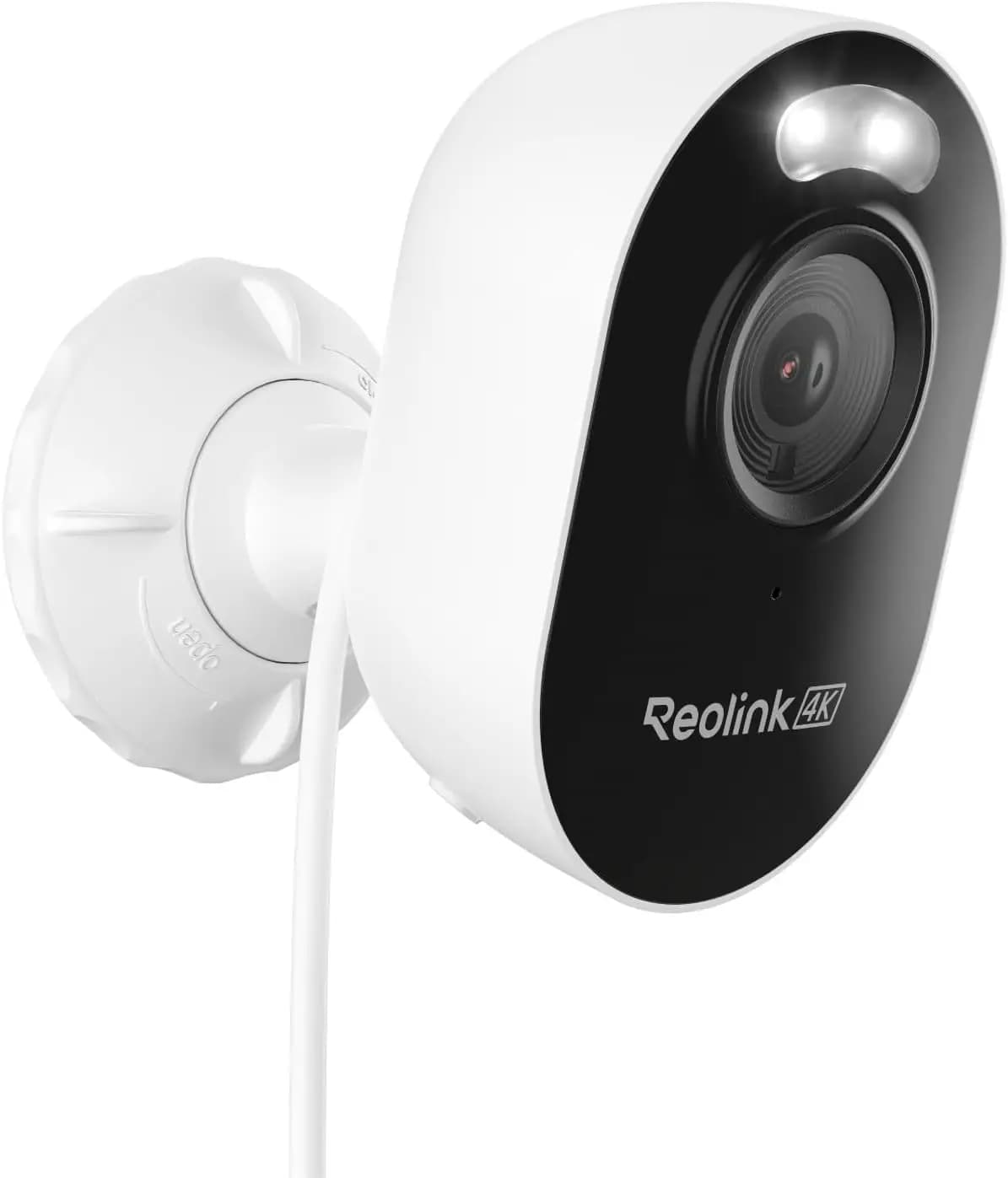 Telecamera di Sicurezza Esterna 4K, Wi-Fi 6, Rilevamento AI, Visione Notturna a Colori, Registrazione 24/7, Senza Costi, Resistente alle Intemperie