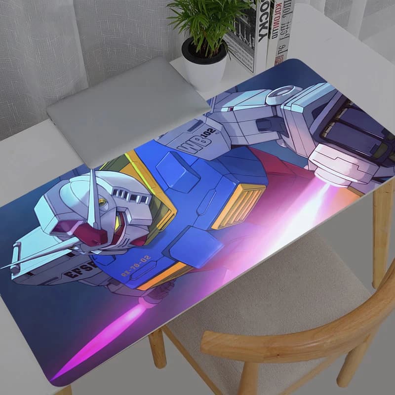 Tappetino per mouse Anime Gaming Accessori Mobile Suit Gundam Mousepad Gamer PC Completo Tappetino per tastiera per computer Varmilo Table