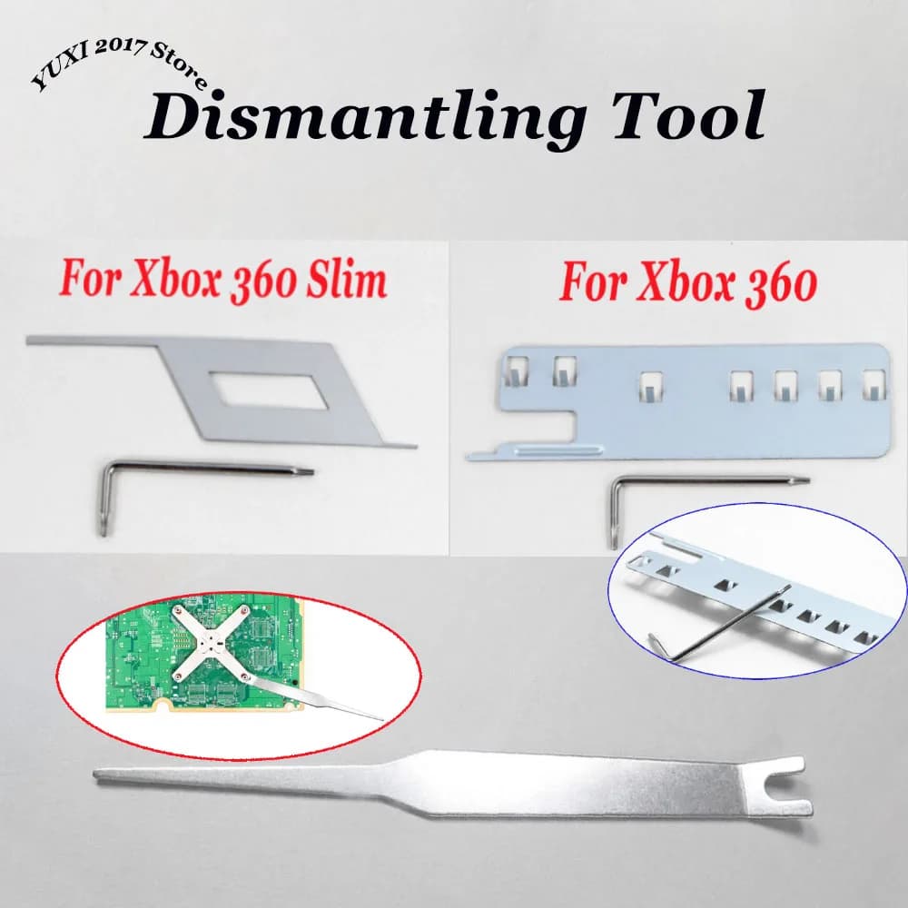 1 set di X strumento di smontaggio a morsetto adatto per Xbox360 Xbox360 Slim Controller strumento di apertura kit di viti di riparazione e smontaggio