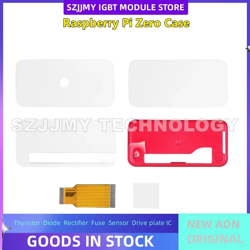 Raspberry Pi Zero/Zero W Guscio originale antipolvere Guscio rosso e bianco NUOVO ORIGINALE IN MAGAZZINO