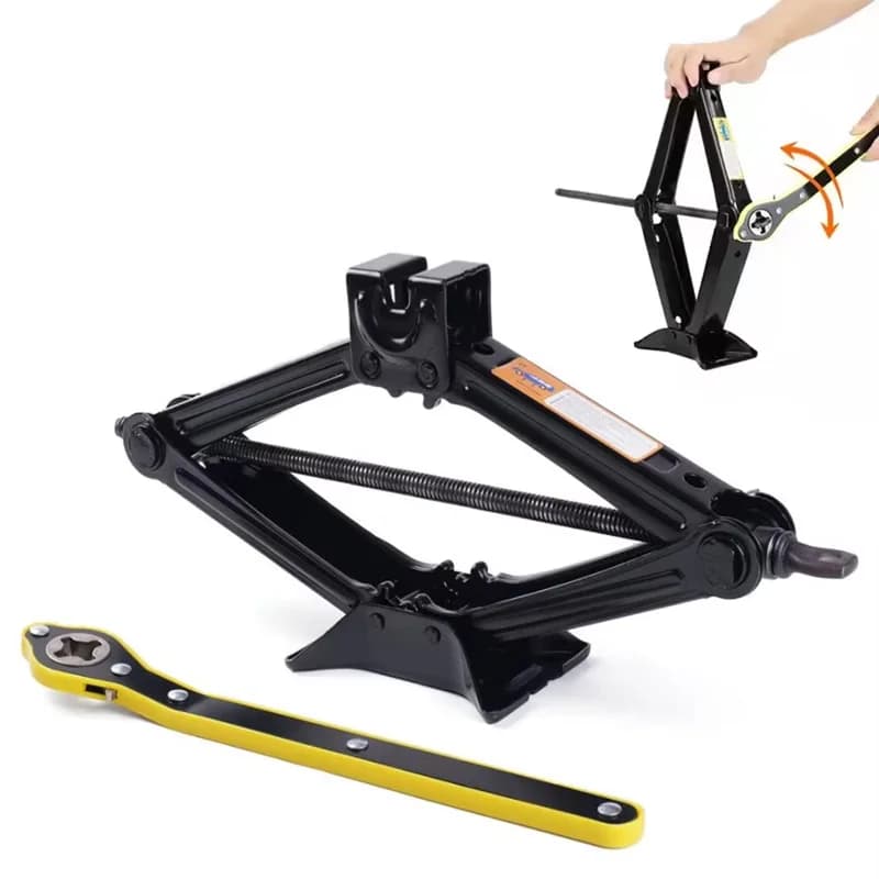 Auto Martinetti 0.8T/1T/2T Portatile Martello A Forbice Risparmio di Lavoro A Manovella Per La Sostituzione Dei Pneumatici Riparazione Del Veicolo Auto SUV Van Strumento di Riparazione