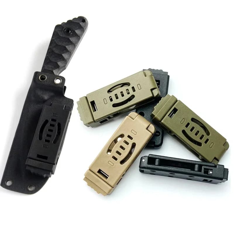 Scabbard Waist Clip Knife Sheath Clip Holster Belt Buckle KYDEX Making Utility EDC Clip Camping Mag Pouches K Sheath