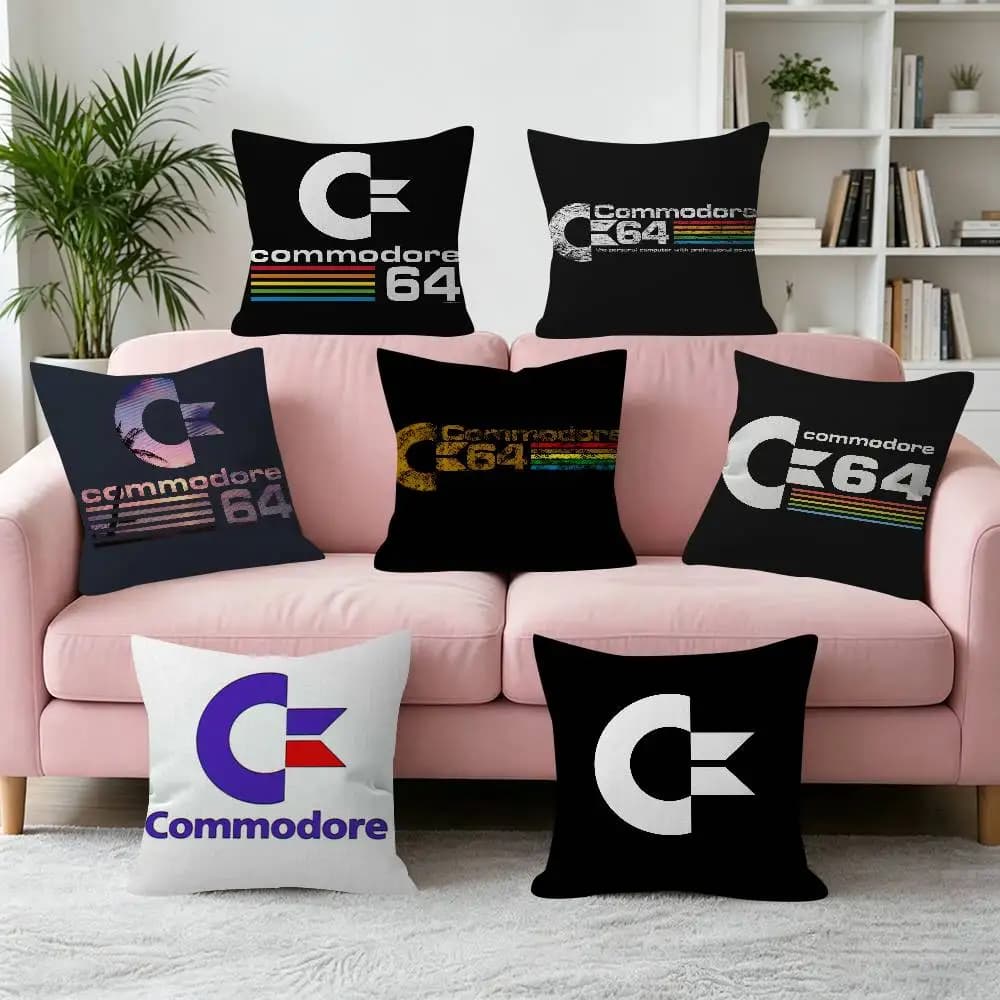 Classic C-Commodore 64 Retro cushion Cushion Cover Pillowcase Upholstery Sofa Throw Pillow Home Decor Pillowcas
