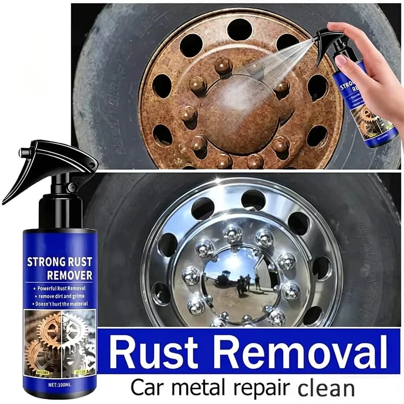 Spray Antiruggine per Auto, Pulisce Rapidamente il Metallo, Agente Sverniciante per Tubi di Scarico Auto, Rimozione Macchie