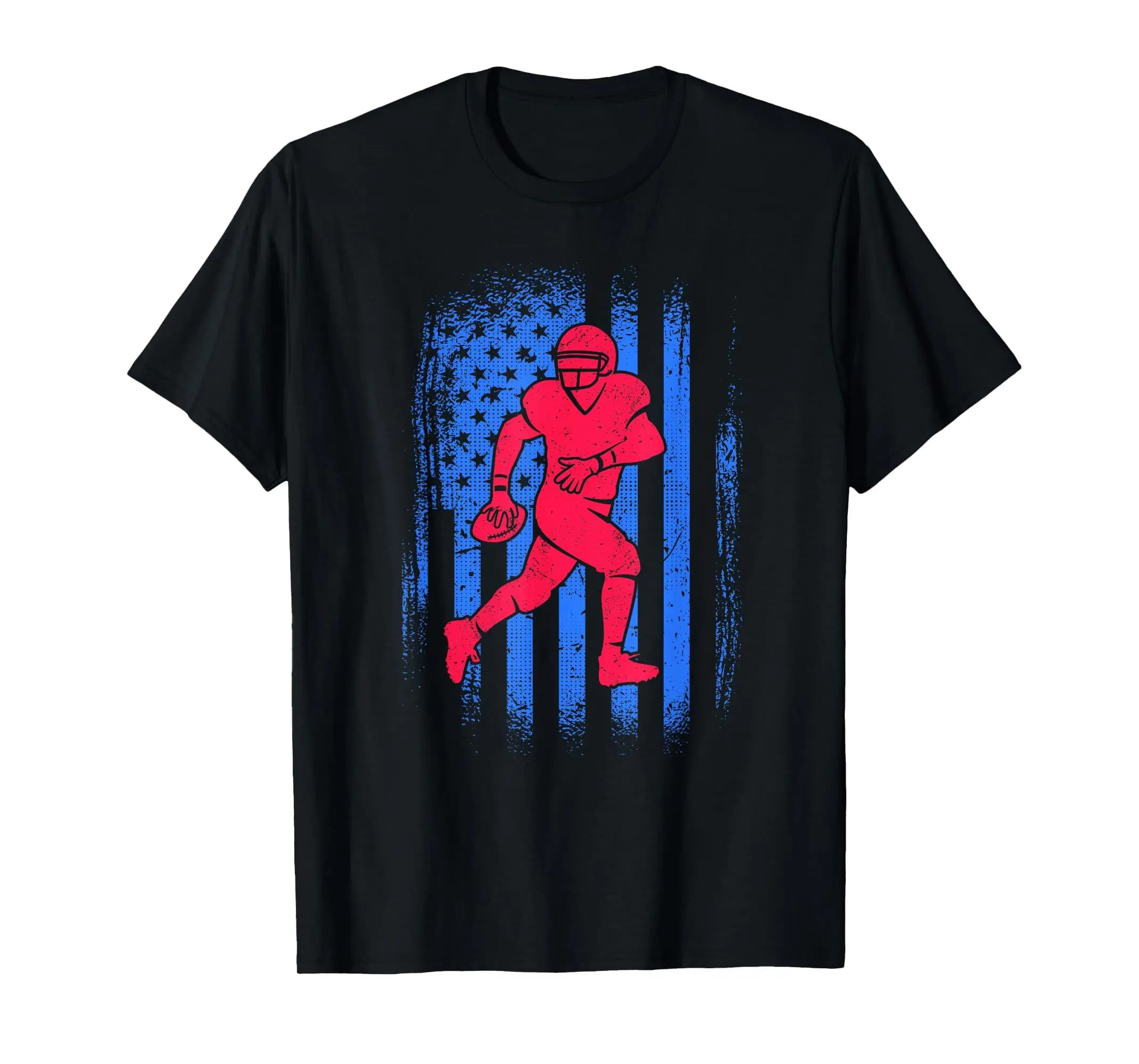 American Football Player USA Boys Kids Men Football T-Shirt