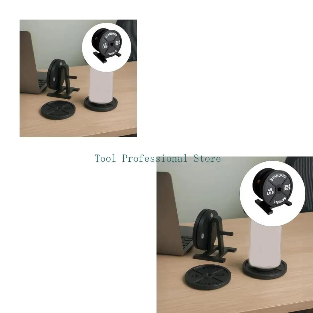 57QF Weight Plate With Builtin Rack Barbell Bumper Plate Drink For Kitchen Office Or Cafe Use