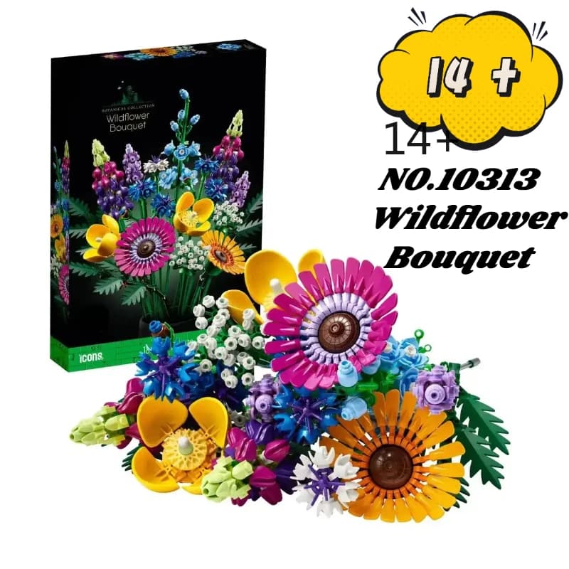 Nuovi Ornamenti Decorativi Fai-da-Te 2026, Fiori Conservati, Giocattolo per San Valentino, Orchidea Compatibile con Blocchi da Costruzione LEGO