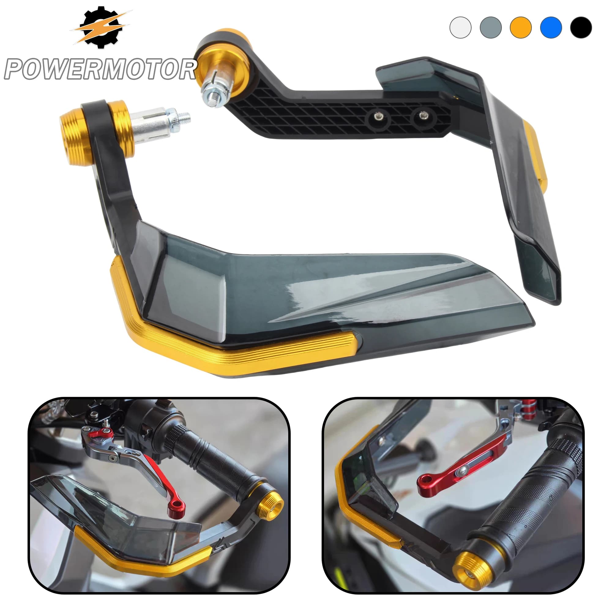 Paramani Moto Dirt Bike Antivento per Ninja Honda Yamaha KTM KAYO Supermoto, Protezione CNC Modificata