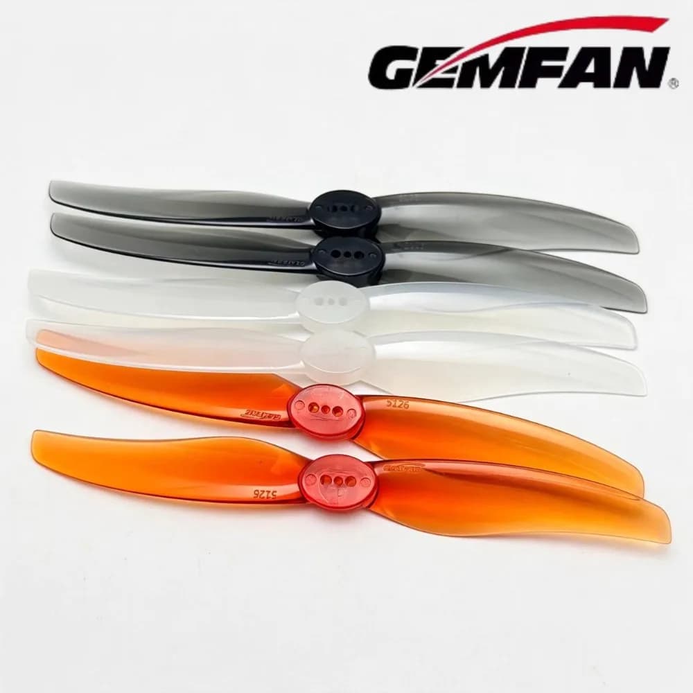 2 paia/4 pezzi Gemfan 5126 Elica da 5 pollici a 2 pale CW CCW Props LR5126-2 Elicottero RC ad alta efficienza per motori 2204 2203 FPV
