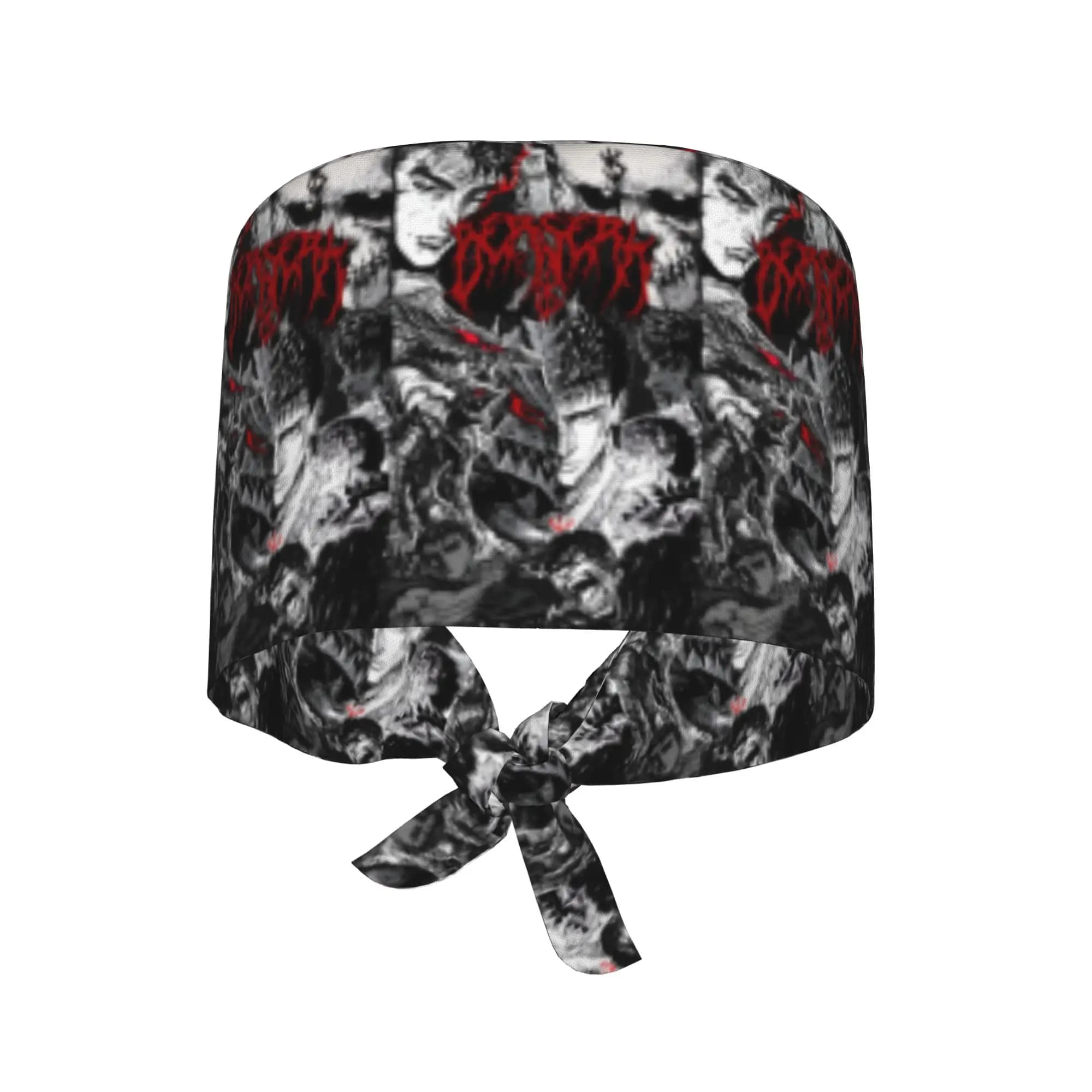 Cappello da Lavoro Traspirante Personalizzato B-Berserks Unisex per Infermieri, Cappello Medico con Motivi Manga e Anime