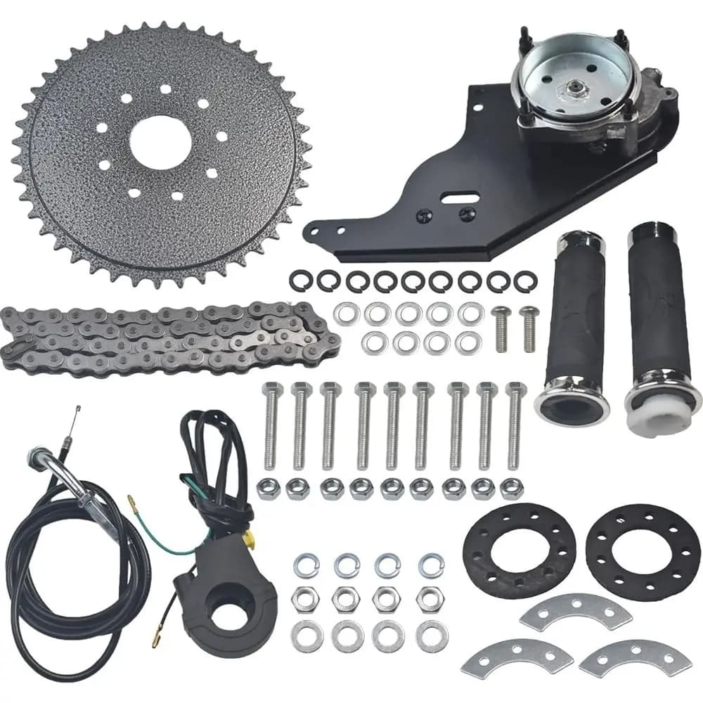 Kit di montaggio laterale a ruota posteriore da 42cc a 4 tempi per bicicletta motorizzata a benzina 47cc 49cc GX35