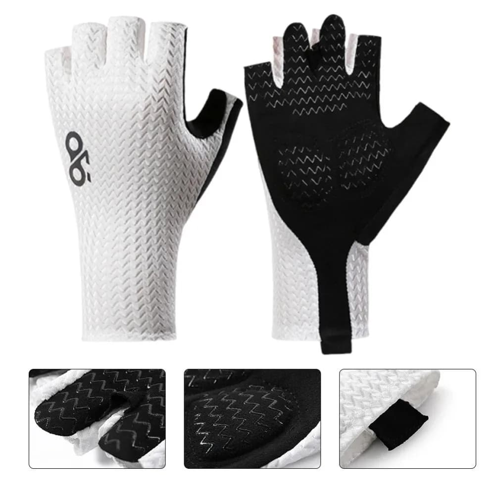 Summer Breathable Cycling Gloves Shockproof Wear-Resistant Half Finger Gloves Anti-Slip Road Bike Glove Outdoor Sports