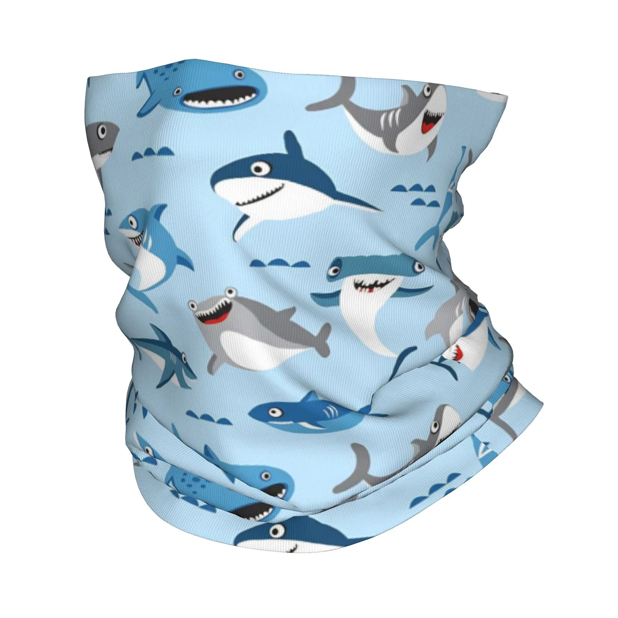 Bandana with cartoon animal print, neck cover, face scarf, multipurpose mask for outdoor sports, for men and women, washable.