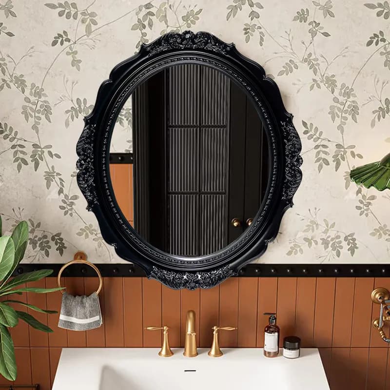 Luxury Hanging Mirror Wall Decoration Modern Modern Vanity Girls Bedroom Men Luxury Bathroom Mirror Funky Espelhos Home Products