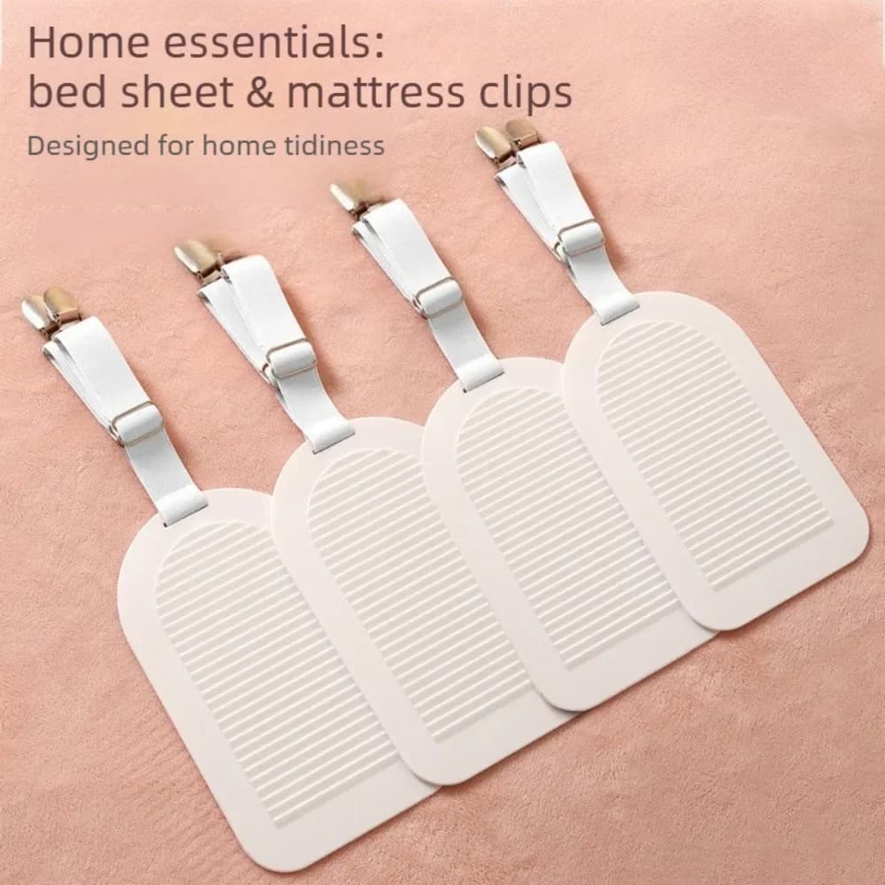 Adjustable Elastic Straps for Fixing Sheets, Bed Linen Clips, Home Accessories