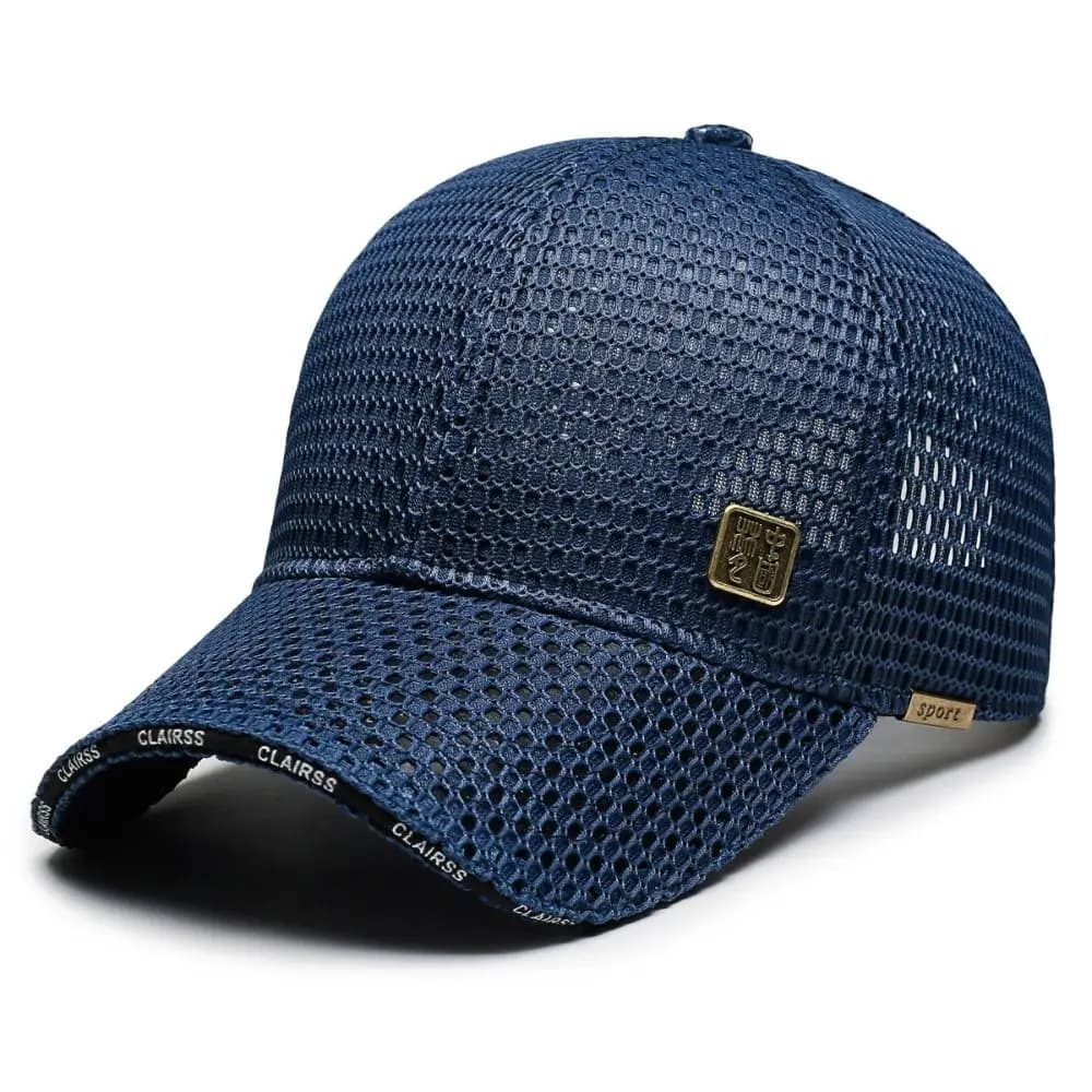 Lightweight Adjustable Mesh Baseball Cap Breathable Wide Brim Golf Mesh Hat Casual Style Sunshade Korean Tide Hat Fishing