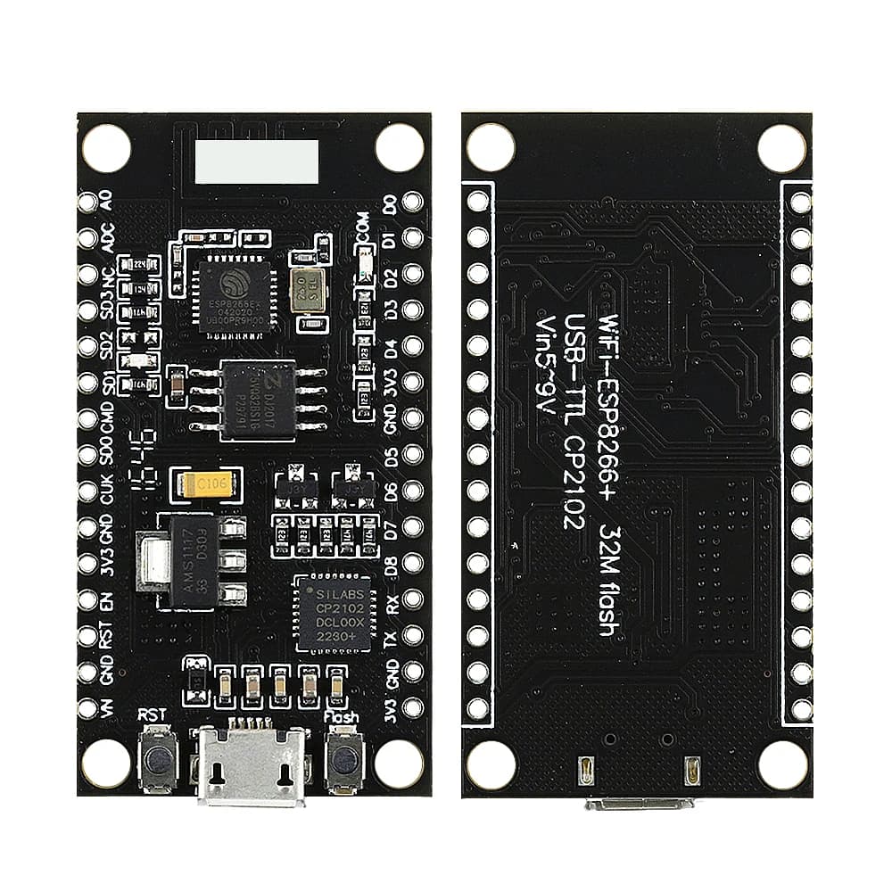 ESP8266 NodeMCU V3 WiFi IoT Lua Module 32M Flash 8MB Micro USB CP2102 TTL Serial Development Board Compatible with Arduino IDE