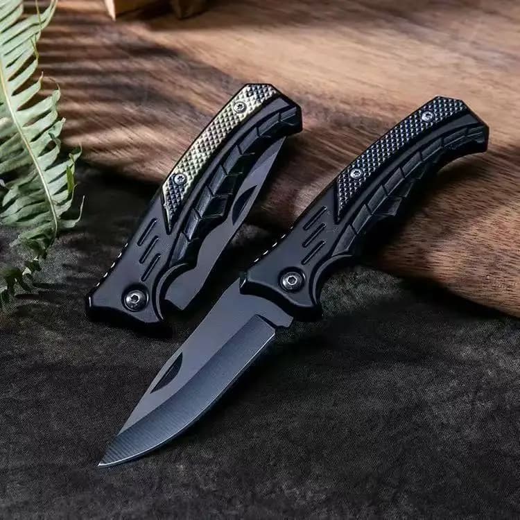 Stainless Steel Folding Knife Threading Knife Fishing Boat Accessories with PP Handle for Camping Meat Cutting Easy to carry