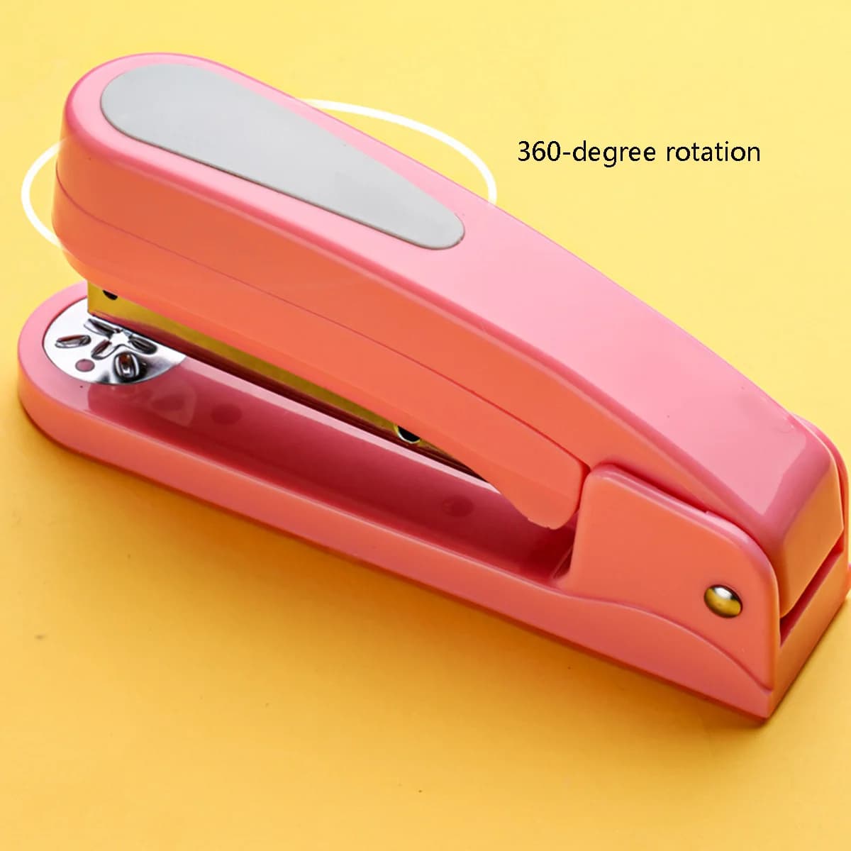 360 ° Cucitrice Rotante Professionale per Graffette 24/6 26/6, per Rilegatura, Ufficio, Scuola, Impugnatura Ergonomica