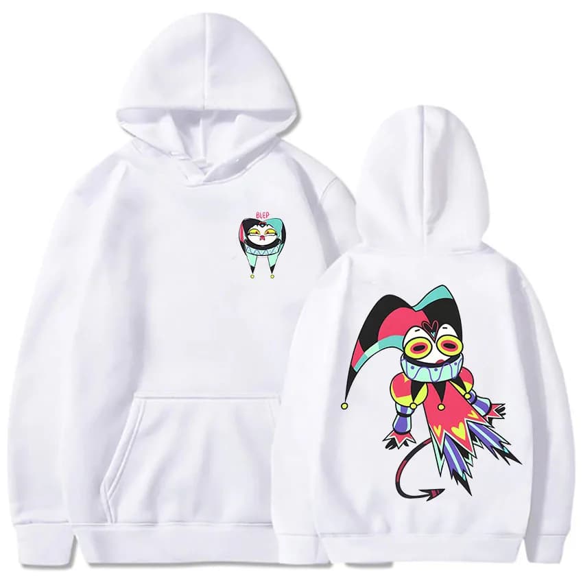 Felpe con cappuccio HelluvaBoss Stampa cartoon Felpa comoda e carina con cappuccio Harajuku Kawaii Abbigliamento Sudaderas Felpa con cappuccio anime giapponese
