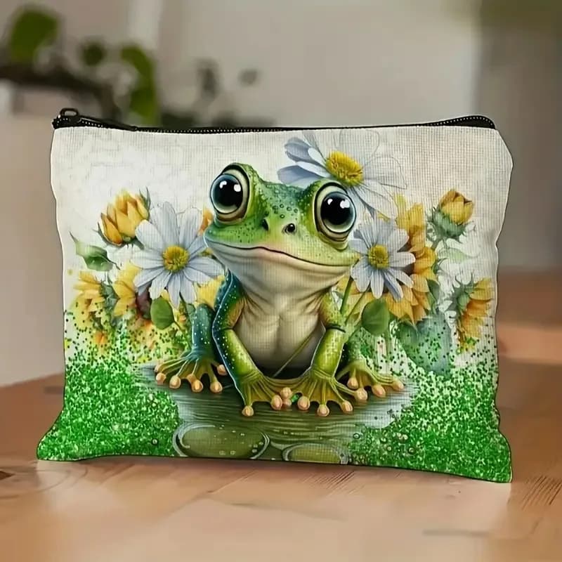 New Cartoon Animal Printing Cosmetic Bags Washing Bag Jewelry Storage Bags Stationery Bag Wholesale Makeup Pouch