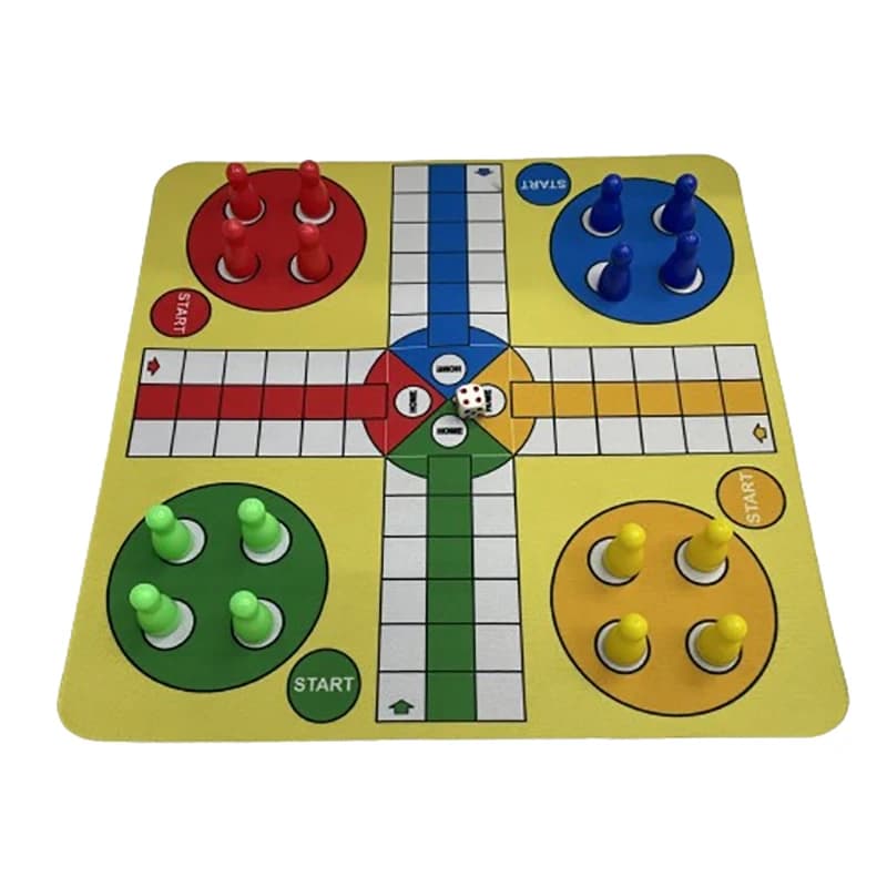 Nuovo Set di Scacchi Volanti in Plastica con Tappetino da Gioco 24cm, Peso Circa 110g