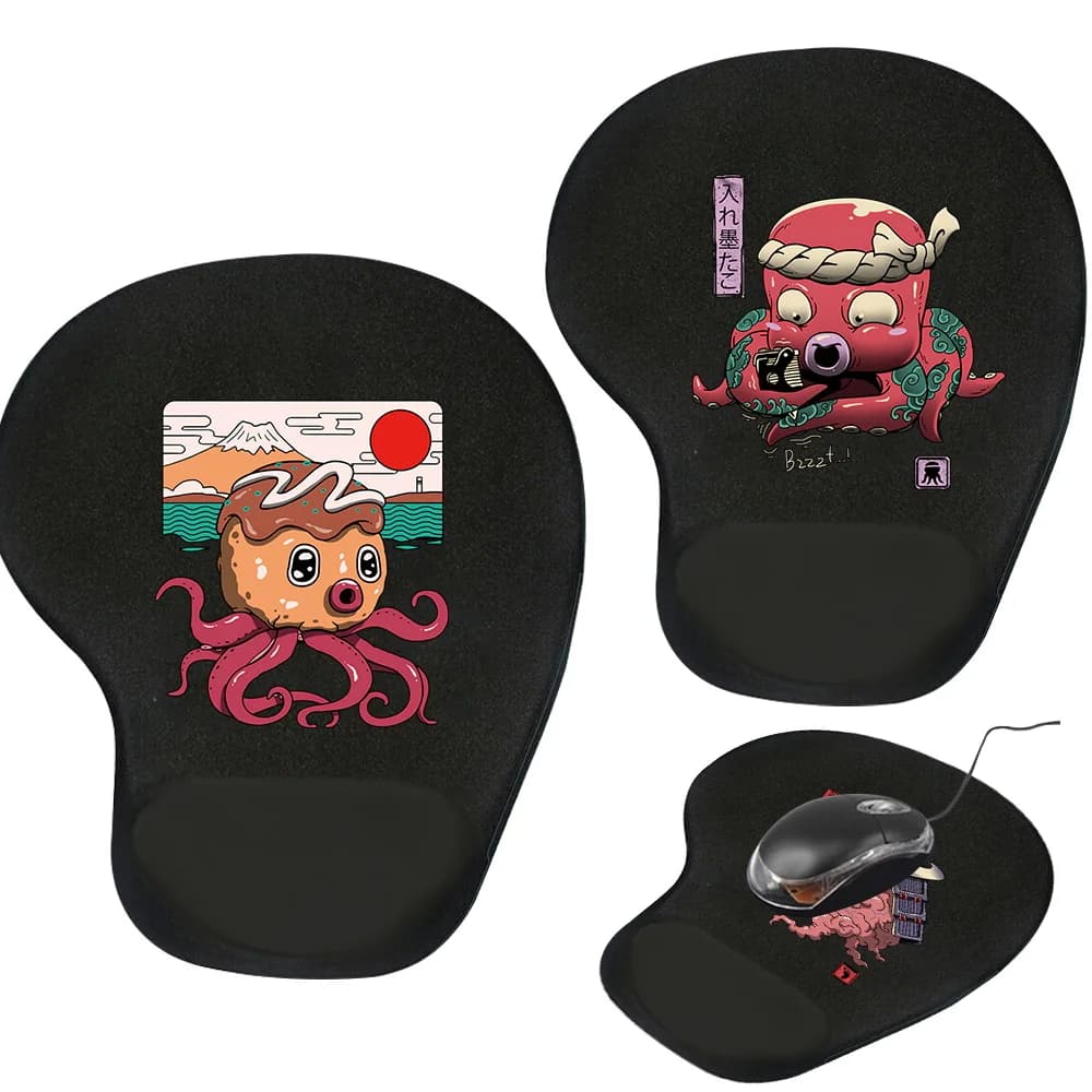 Tappetino per mouse Morbido nero Gaming Esports Tappetino per mouse Sottile antiscivolo Tappetino per mouse con controllo rapido e accurato Office Home Cute Monster Series