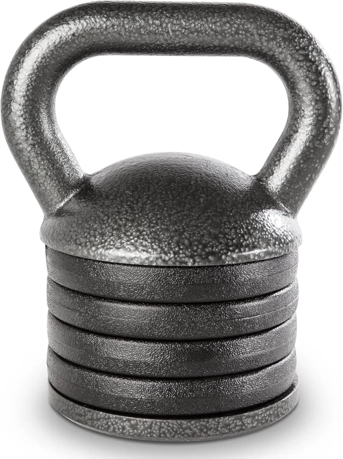 Kettlebell Regolabile in Ghisa Resistente, Colore Grigio, Ideale per Allenamento di Forza e Sollevamento Pesi a Casa
