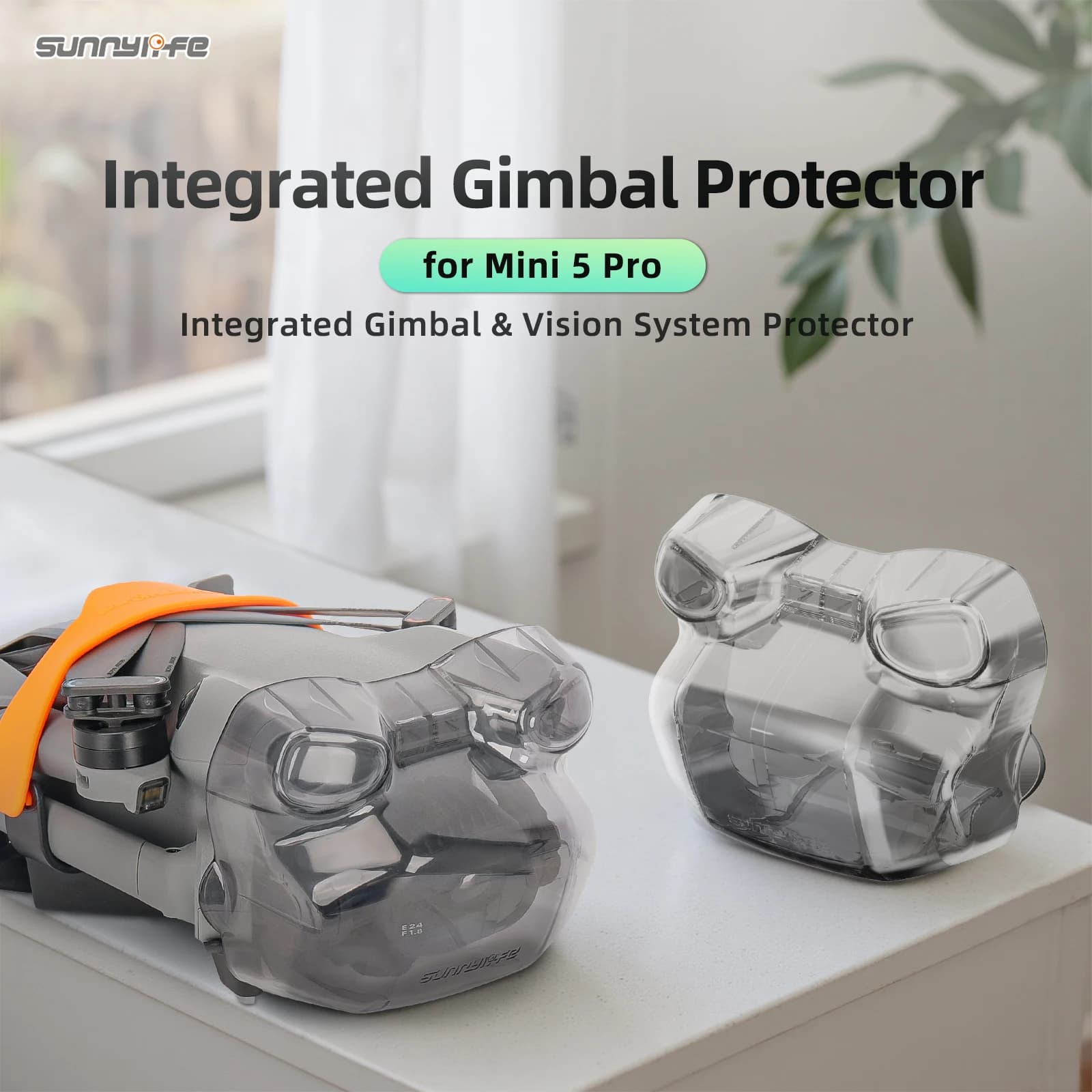 Copriobiettivo per DJI Mini 5 Pro, Copertura Protettiva Trasparente per Gimbal a Sgancio Rapido, Accessorio per Drone