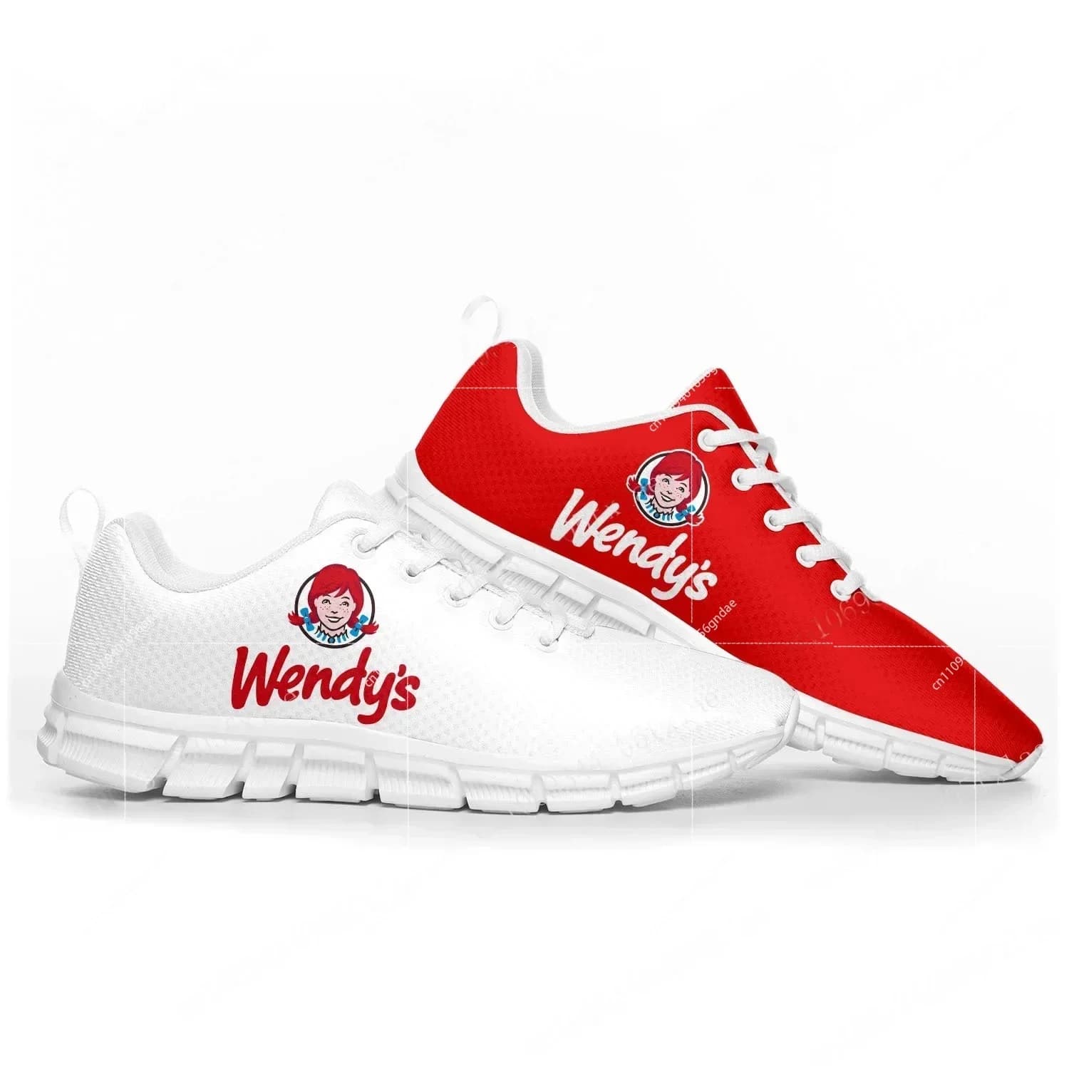 Nuove Scarpe Sportive con Logo del Fast Food Wendy's, Sneakers Personalizzate per Uomo e Donna