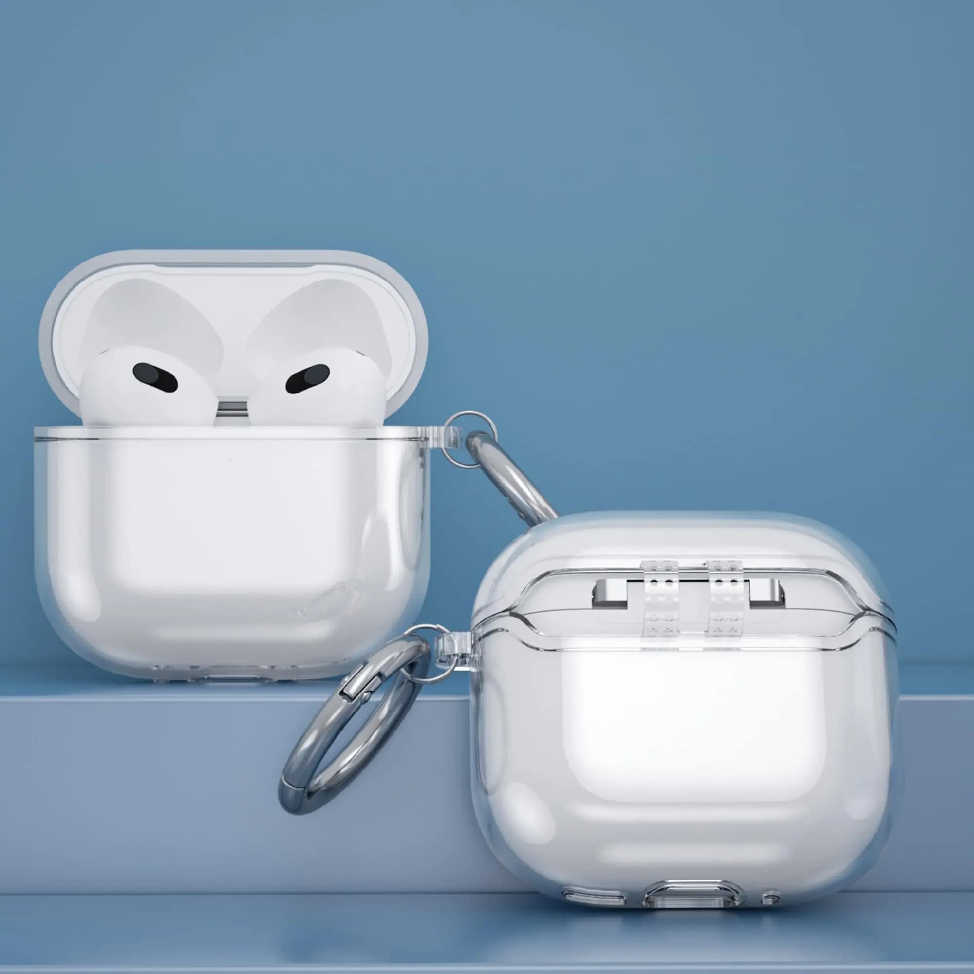 Nuovo Per Airpods 4 Auricolare Bluetooth ANC Cuffie Senza Fili Auricolari con Kit di Pulizia Con Cancellazione del Rumore Custodia Trasparente Per Airpods 4