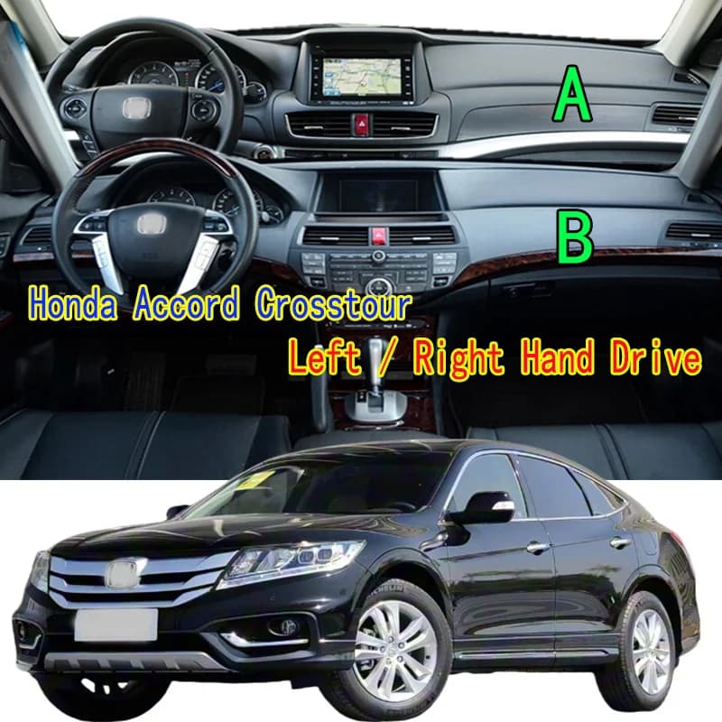 For Honda Accord Crosstour TF Car-Styling Dash Zerbino Cruscot Cover Dashboard Solar Protection Pad Protective Ornaments