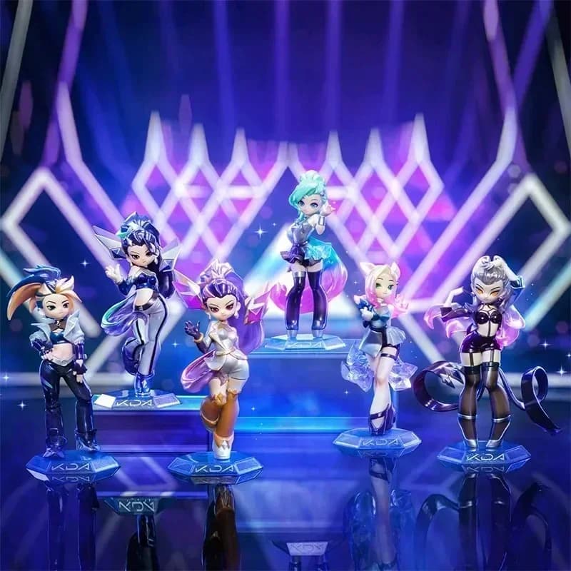 POP MART K/DA ALL out Series League of Legends Blind Box - Collezione di bambole misteriose a sorpresa con action figure anime Kawaii