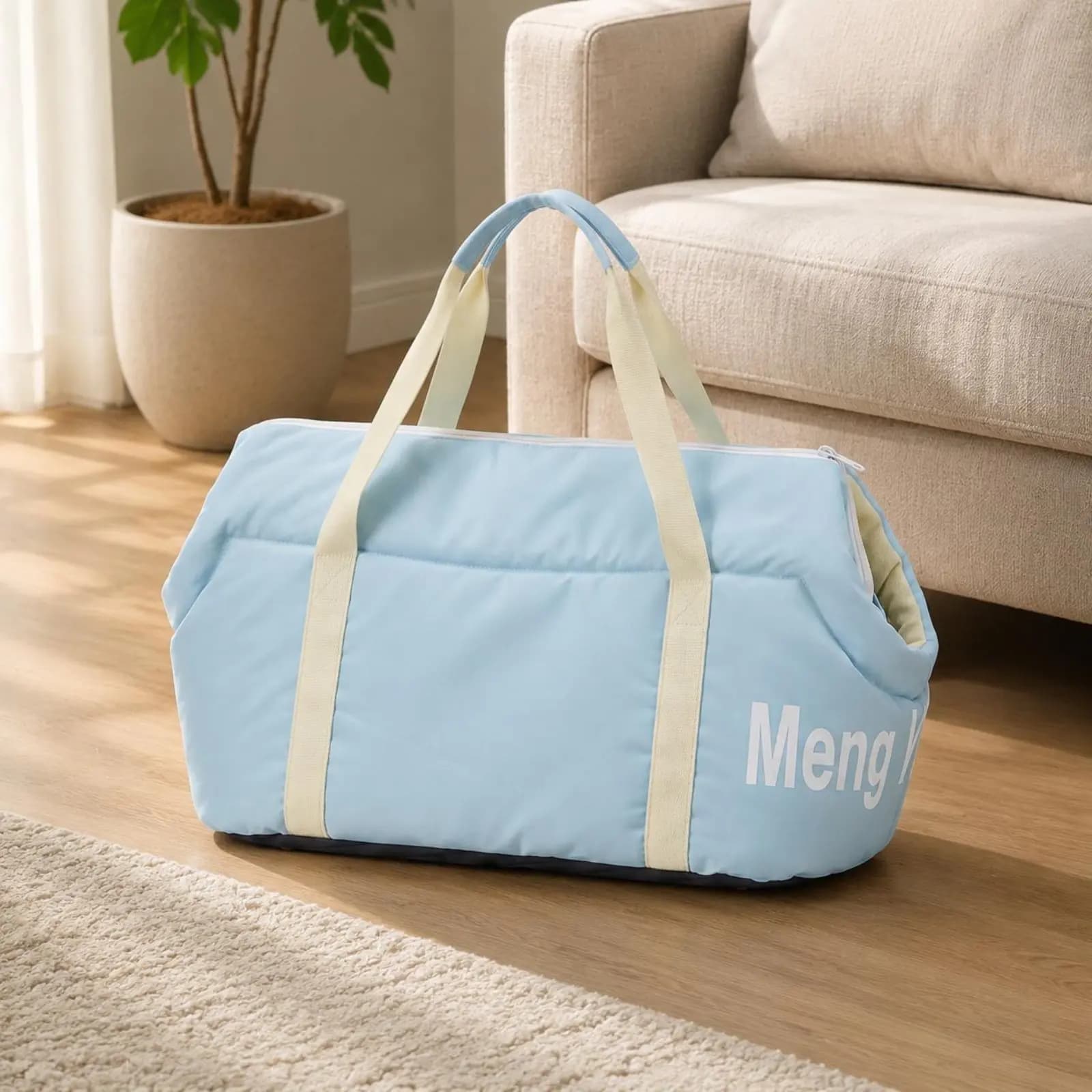 Borsa Trasportino per Cani Leggera, Borsa Trasportino per Gatti, Borsa Portatile per Animali Domestici con Fodera in Pile Traspirante per Gatti