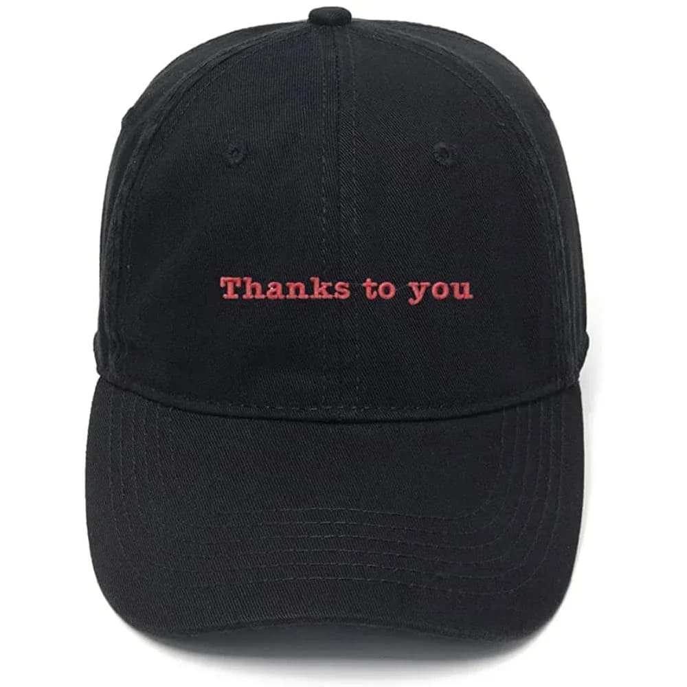Cappellino da baseball da uomo Lyprerazy con ricamo 'Thanks to You', in cotone, casual
