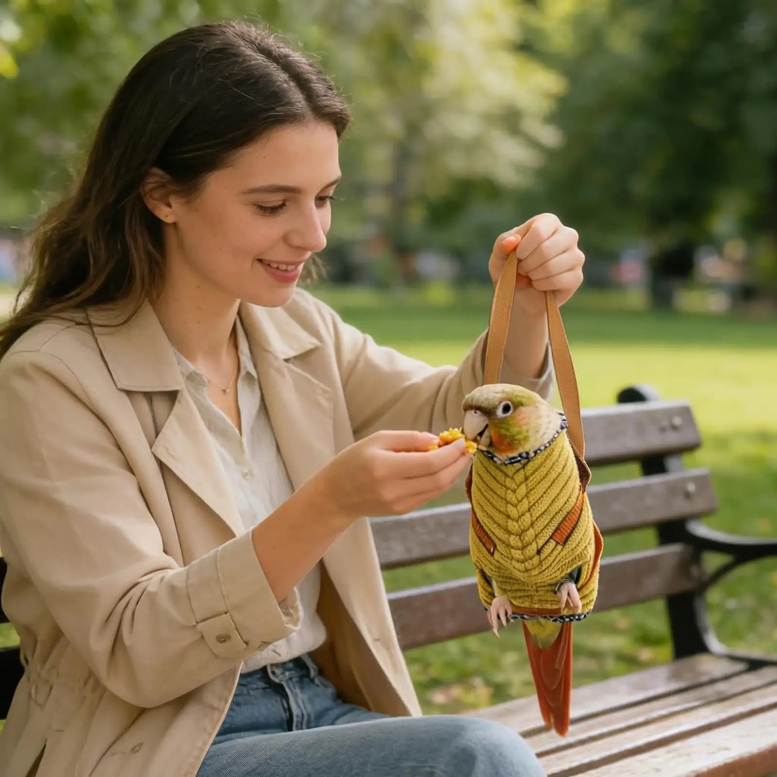 Trasportino per Uccelli Portatile Anti-Fuga, Borsa da Viaggio per Pappagalli, Ideale per Cocciglie, Conure, Escursioni e Passeggiate all'Aperto