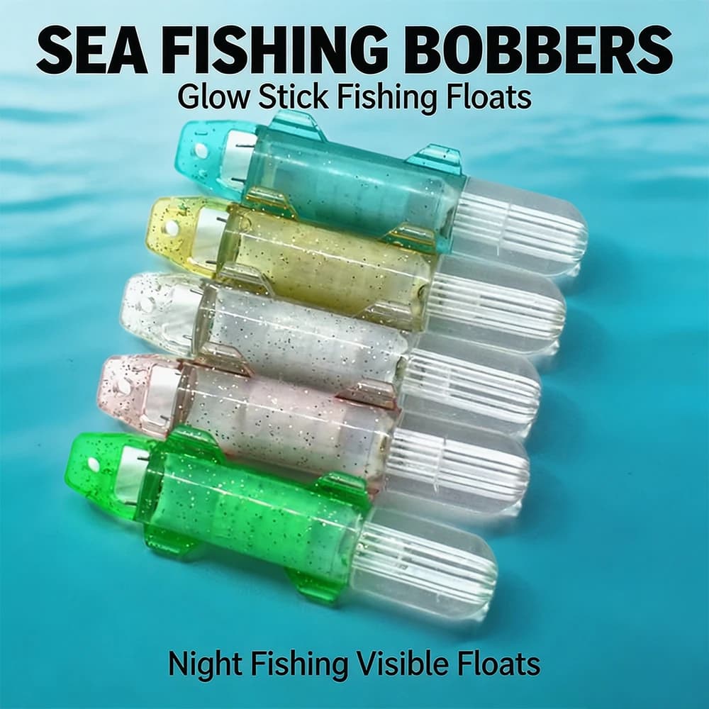 1 mini luce da pesca a LED, luce per immersioni profonde, si illumina quando entra nell'acqua, esca per calamari, attrezzatura da pesca