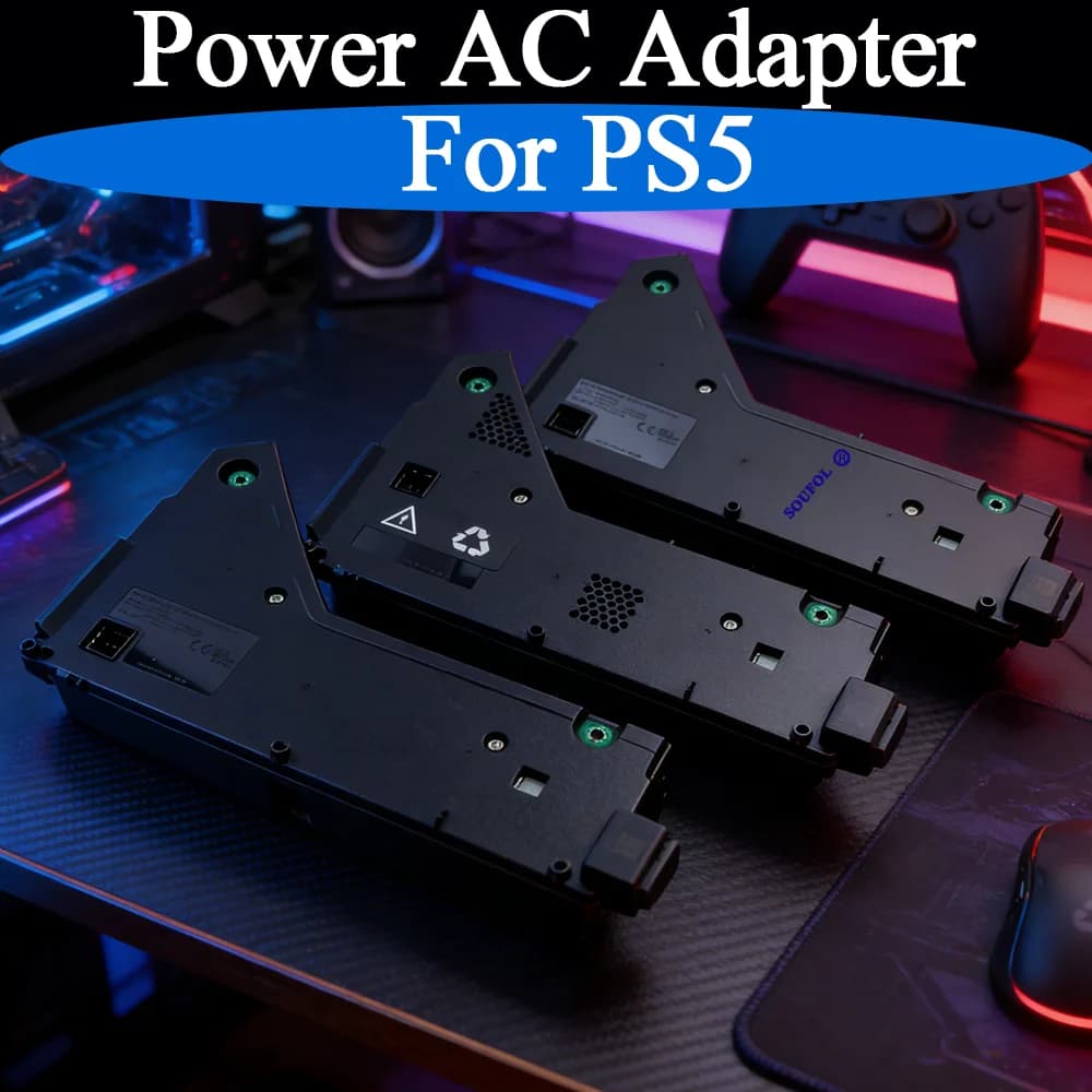 Adattatore di Alimentazione AC per PS5 ADP-400FR 400ER 400DR, Sostituzione dell'Alimentatore Interno per Console PS5, Accessori