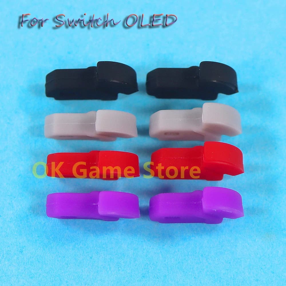 1 paio Per Nintend Switch OLED Piedi Pad Pad In Gomma Siliconica Per NS OLED Host Anti-skid Spina In Gomma Della Copertura Console di Gioco di Sostituzione