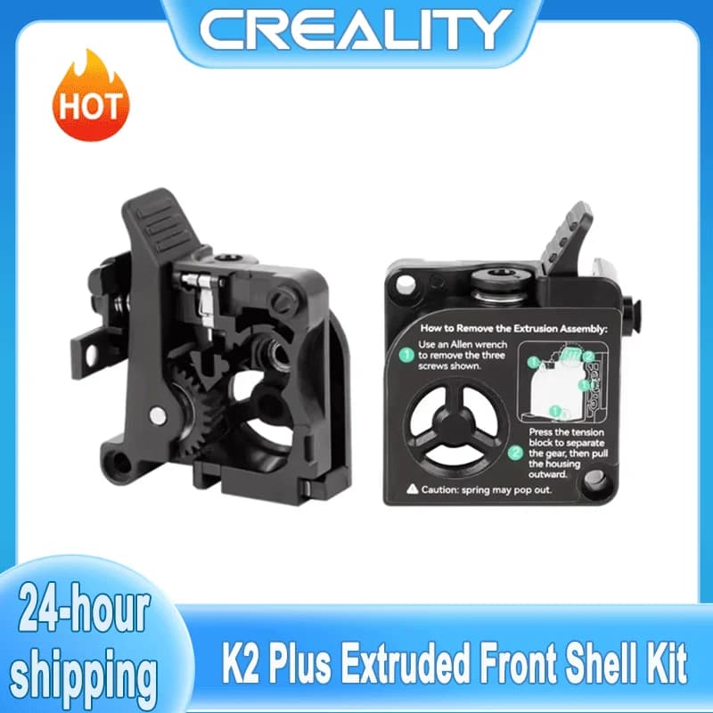 Creality K2/K2 Pro/K2 Plus 3D Printer Extruded Front Shell Kit Original Accessory Parts for Enhanced Performance