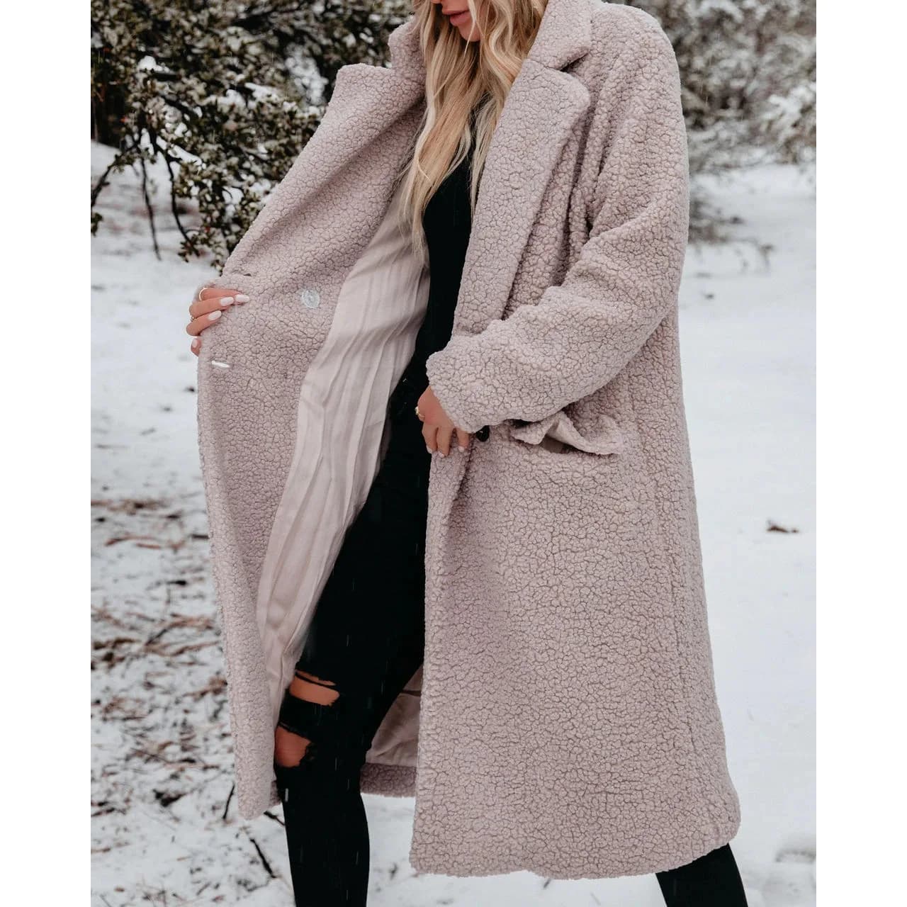 Women's Wool Jacket Korean Climate Many outdoor areas dry Desert entangled Desiccato Sawn Shrunken Girls