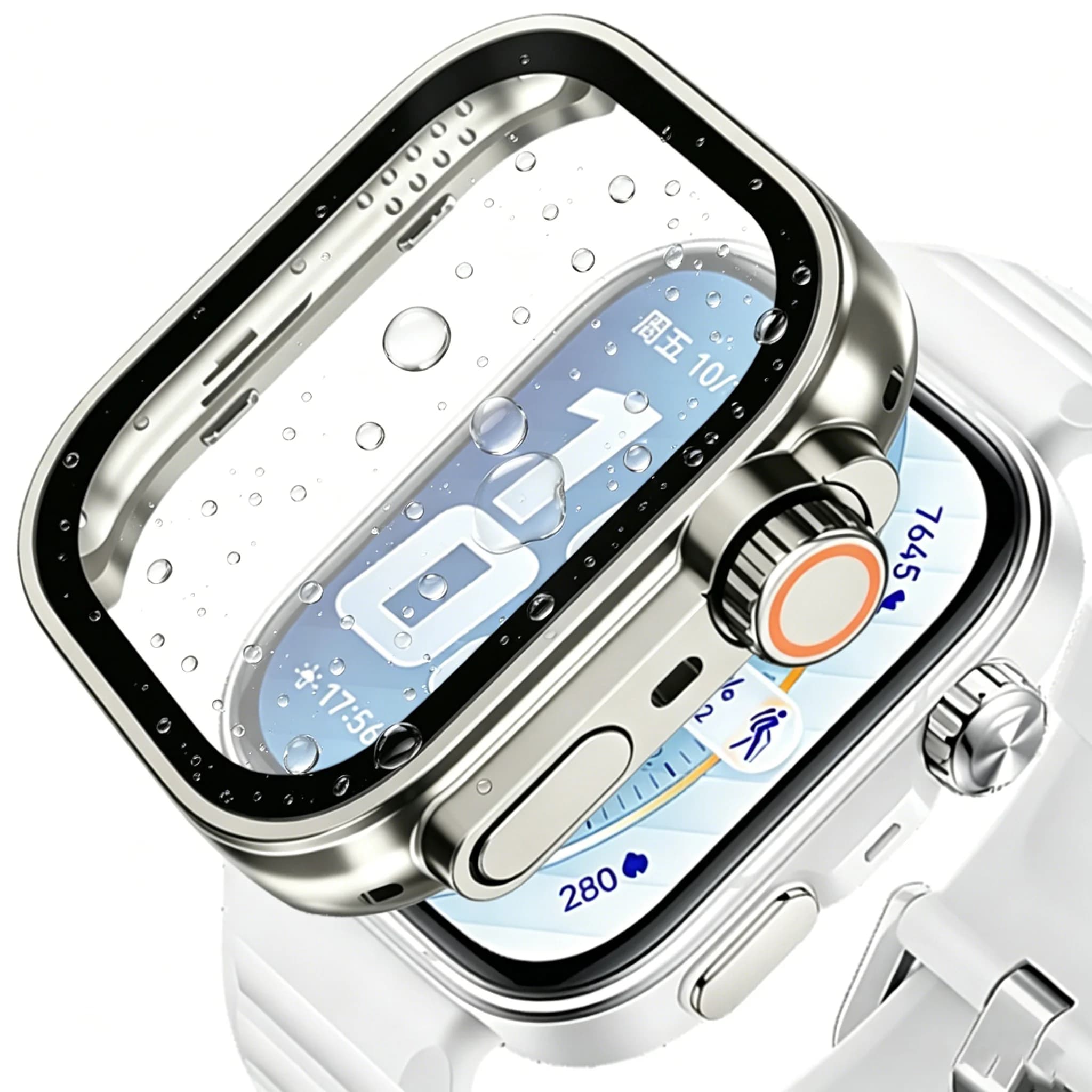Custodia per Huawei Watch Fit 5 Pro 4 Pro con Protezione Schermo in Vetro Temperato e Cornice PC, Trasformabile in Cover Ultra per Huawei Fit 3 4 5