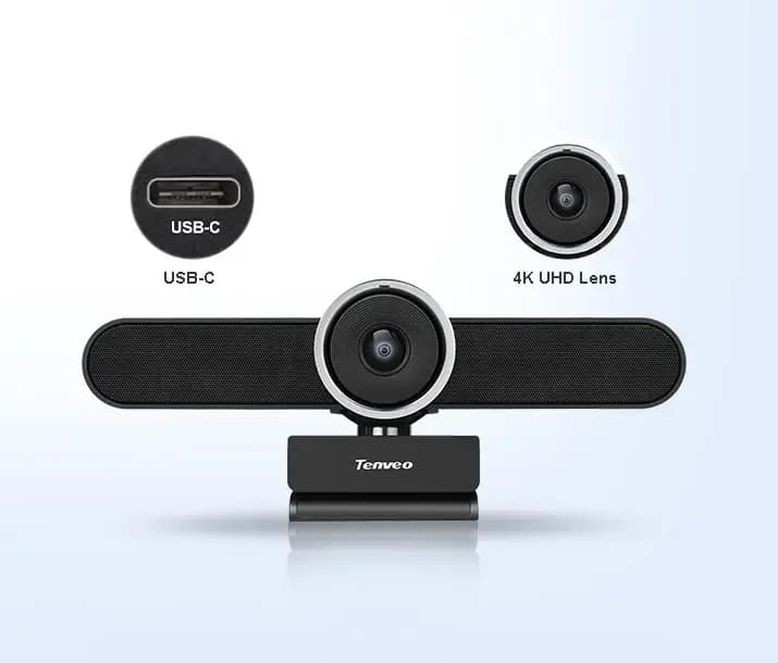 TEVO-VA4K Webcam con tracciamento automatico 4K 8MP AI per videoconferenze a scheda piatta interattiva Smart Board Zoom/Elogaggi/Skype/Google Meet