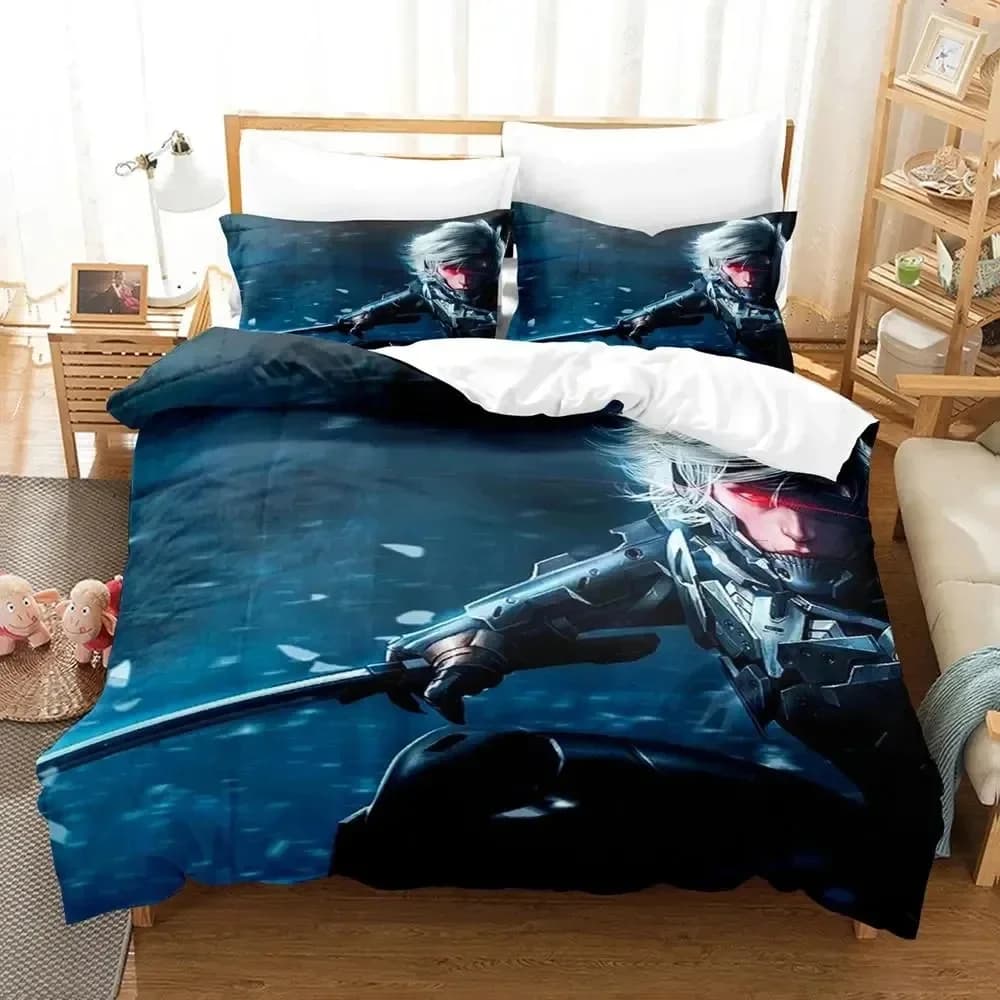 Anime METAL GEAR RISING: REVENGEANCE On Steam Set biancheria da letto Copripiumino Set letto Copripiumino Federa Trapunte King Queen Size