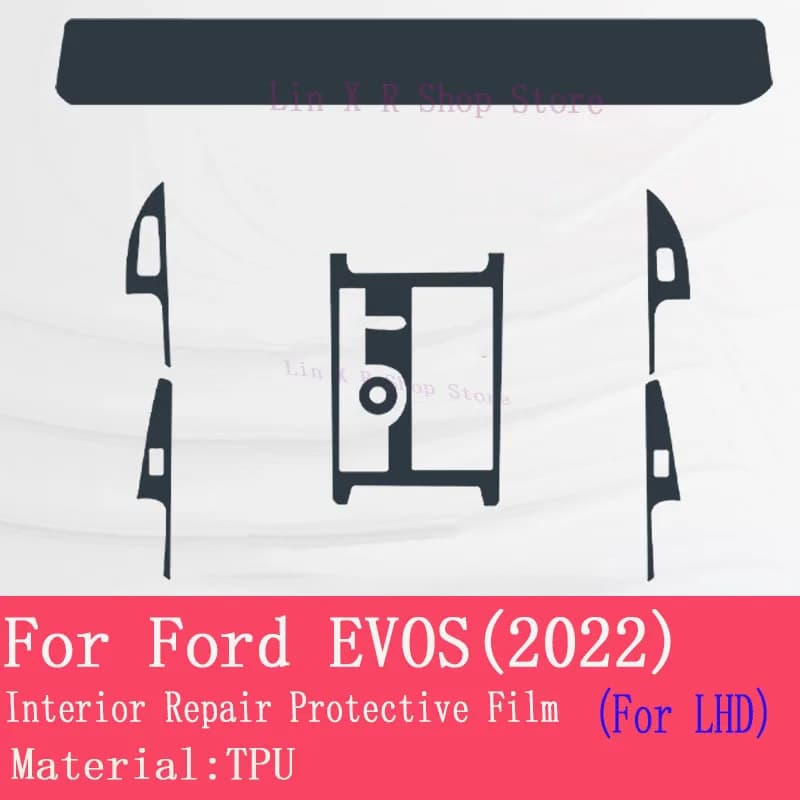 For Ford EVOS 2022-2023 Switch Navigation Screen Panel Interior Automotive TPU Protective Cover Film Anti-Graffio