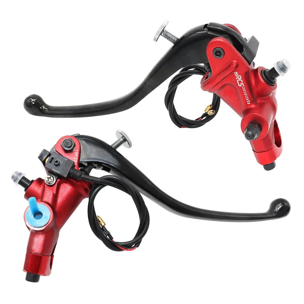Set Pompa Freno Idraulica e Frizione FonsenX per Moto Sportive e Stradali, Leva CNC con Serbatoio 7/8" 22mm