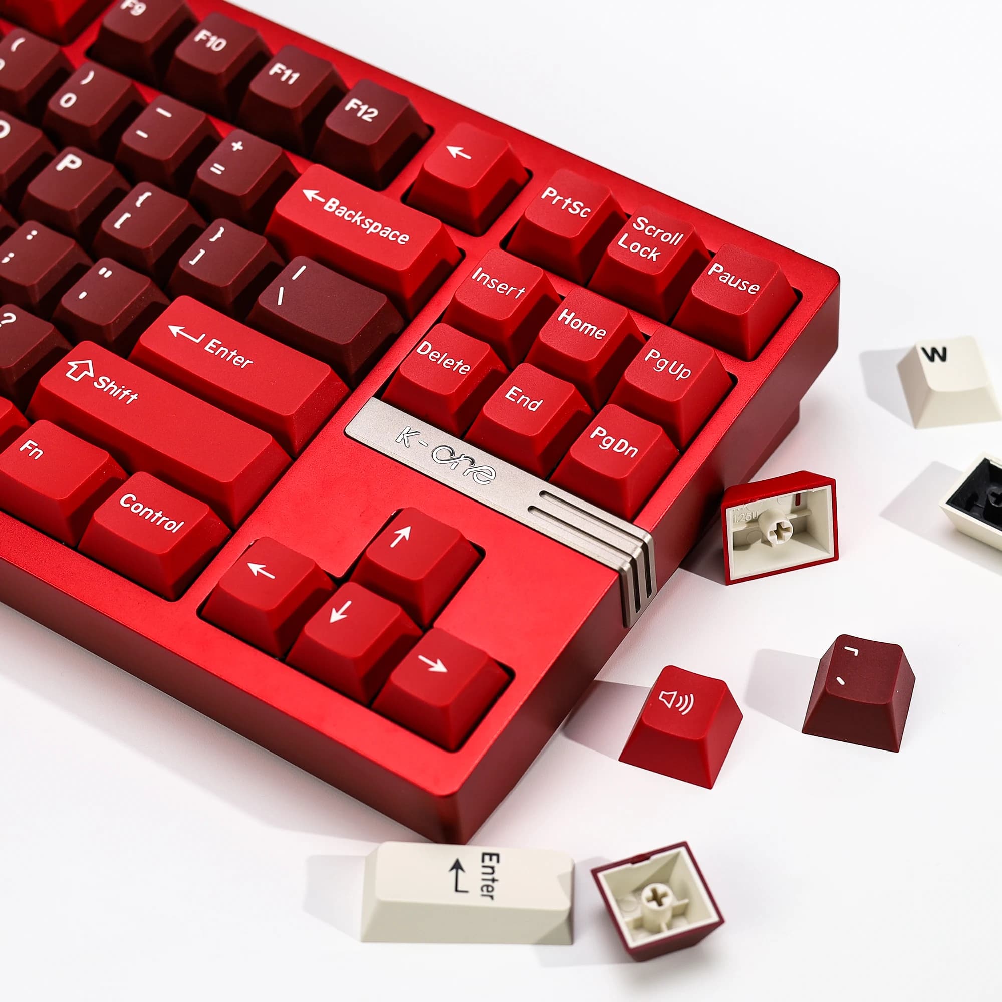 KBDiy GMK Jamon Keycap Red Retro PBT ISO Double Shot Cherry Keycaps Profile For MX Switches 60 Mechanical Keyboard Gamer Key Cap